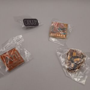 New Enamel Lapel Pins - California, CAPKA3M, snake out of coffin, Ah! - pick one